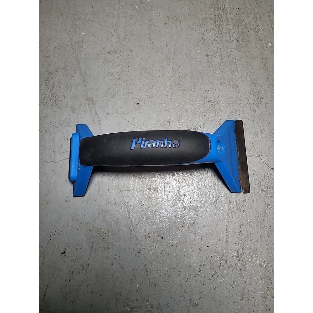 ROMAN Piranha Wallpaper Removal Scraper - Angled Steel Blade -‎ Soft Grip Tool - Picture 2 of 9